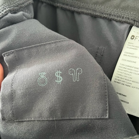 FIGS Yola Scrub Pants Yoga Style Size L | Dark Grey High-Waisted Comfortable Fit - Picture 8 of 12